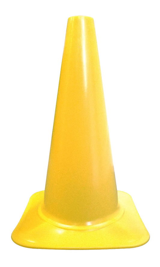 Cortina Safety Products 18" Yellow Polyethylene Sport Cone (3 pack)