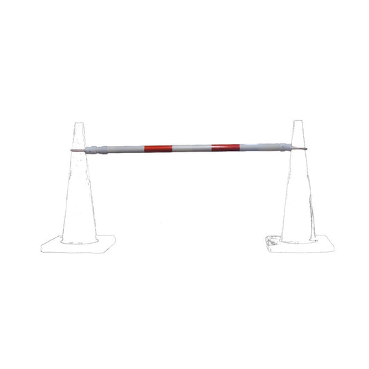 Cortina Safety Products 48" X 3" X 3" White And Red Cone Bar (1 pack)