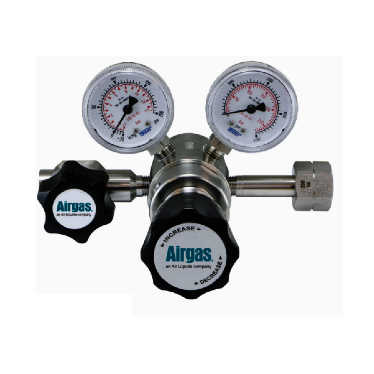 Airgas Model 2172B6602 Stainless Steel Ultra-High Purity Two Stage Regulator With CGA-660 Connection