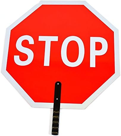 Cortina Safety Products 51" X 18" X 6 1/2" Red and White Rubber | ABS | Polyethylene Traffic Sign "STOP" (1 pack)