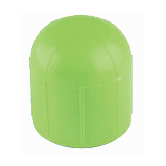 Cortina Safety Products Green Polyethylene Rebar Cap - Lime - 2.75" W x 3.5" H (A-20) fits rebar 1" to 2-1/4" diameter (1 pack)