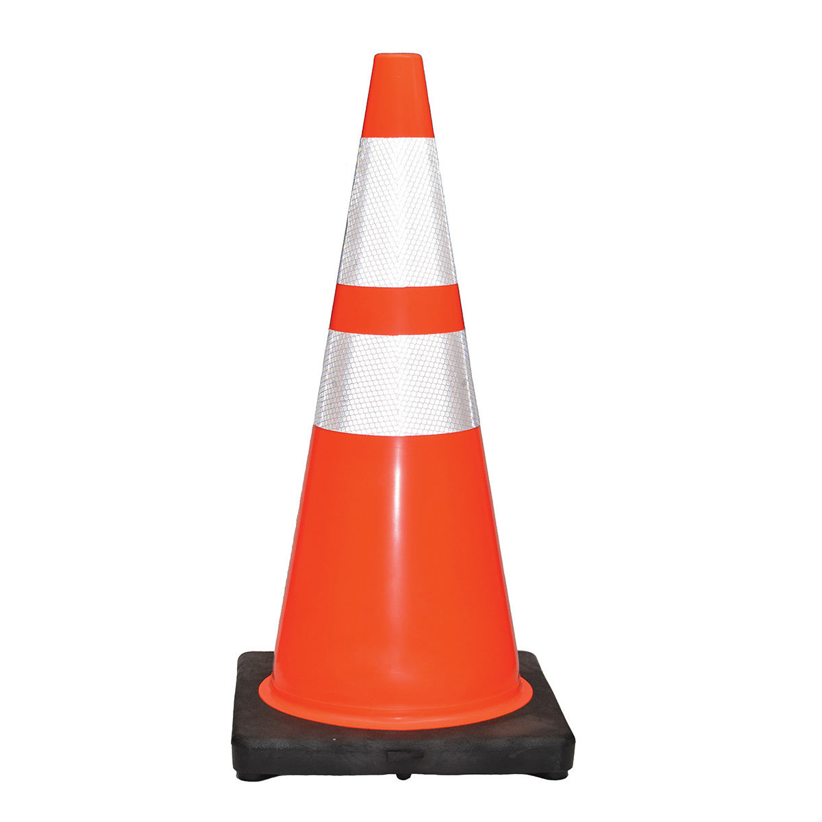 Cortina Safety Products Orange PVC Traffic Cone - 36" Orange 10# 6"/4" 3M Collars w/black base (10 Pack)