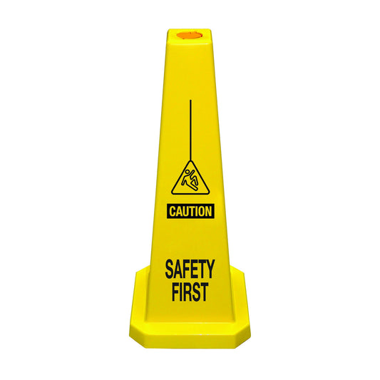 Cortina Safety Products Yellow Polypropylene Floor Cone (5 pack)