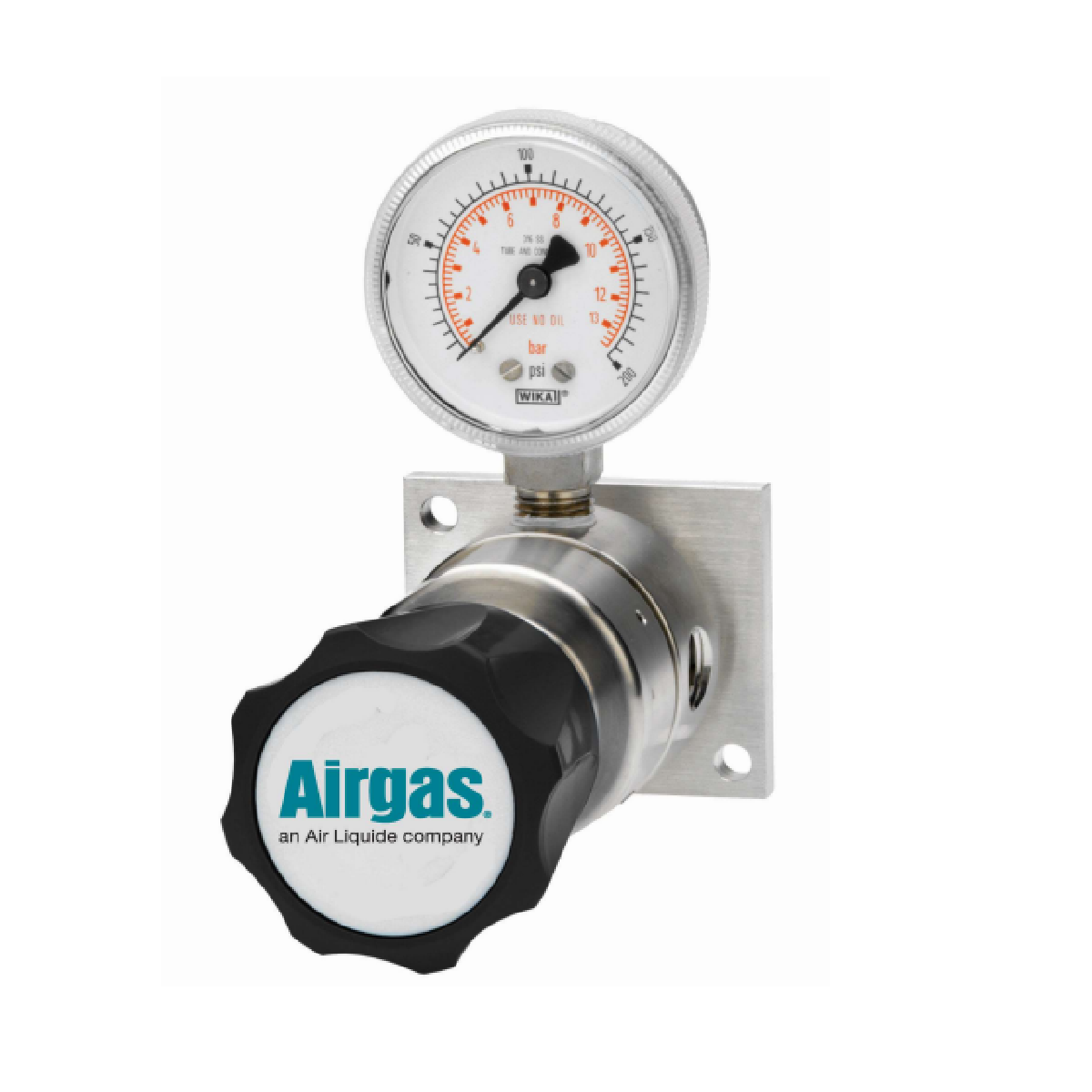 Airgas Model L244DLB Brass Specialty High Purity Two Stage Mini Regulator With CGA x 1/8" FNPT Connection