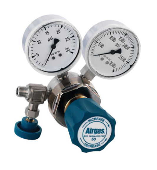 Airgas Model C484B660 Stainless Steel Corrosive Service Single Stage Standard Model Regulator