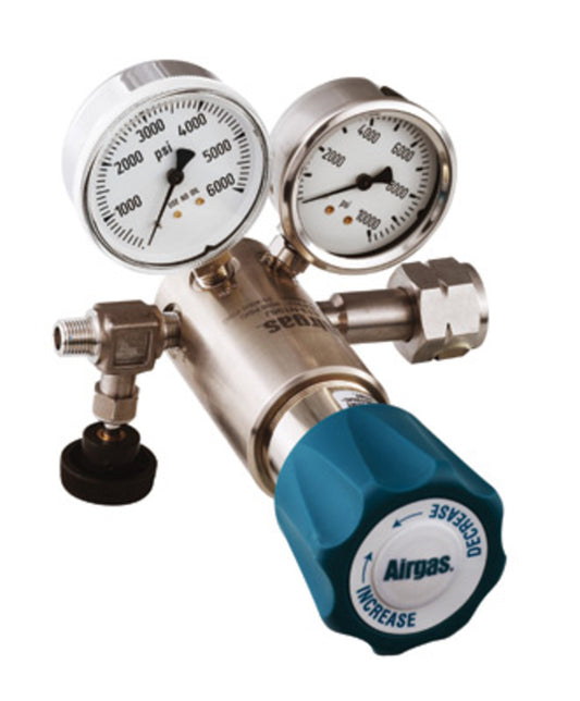 Airgas Model C198K Stainless Steel High Delivery Pressure Self-Venting Single Stage Regulator With 1/4" FNPT Connection