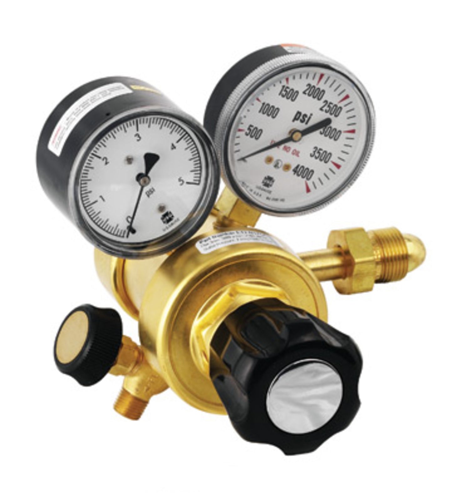 Airgas Model N175B540 Brass Ultra Low Delivery Pressure Two Stage Regulator