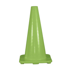 Cortina Safety Products Green PVC Traffic Cone - 18" Lime 3# 6" Collar (3 pack)